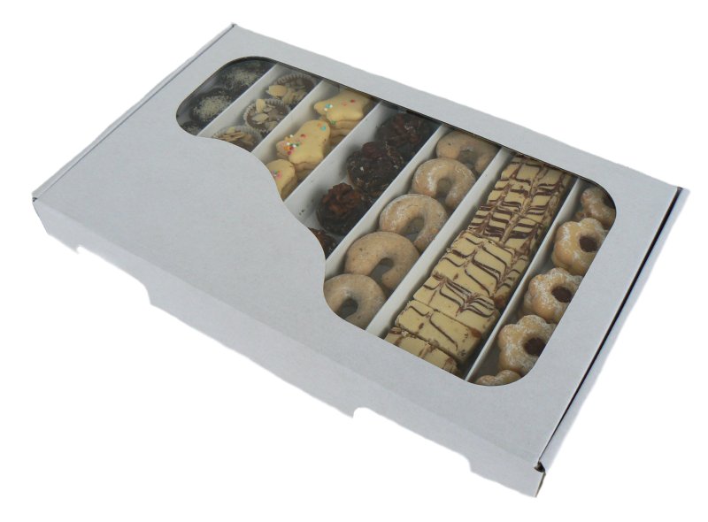 KRABICE 37,5X22X3,5 MIKROVLNA BÍLÁ/PVC ČAJ. 1KG